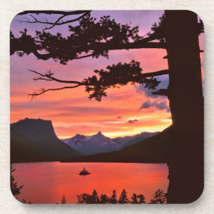 Dessous-de-verre États-Unis, Montana, Glacier National Park. Paysag