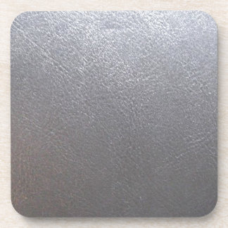Dessous-de-verre Étincelle de gris ARGENTÉ : Finition simili cuir