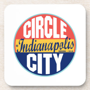 Dessous-de-verre Étiquette vintage d'Indianapolis