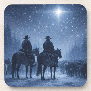 Dessous-de-verre Étoile de Noël des cowboys de country western