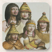 Études des natifs américains (litho de couleur)