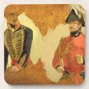 Dessous-de-verre Études d'uniforme royal d'artillerie de cheval, et