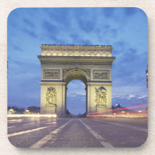 Dessous-de-verre Europe, France, Paris. Arc de Triomphe vu comme