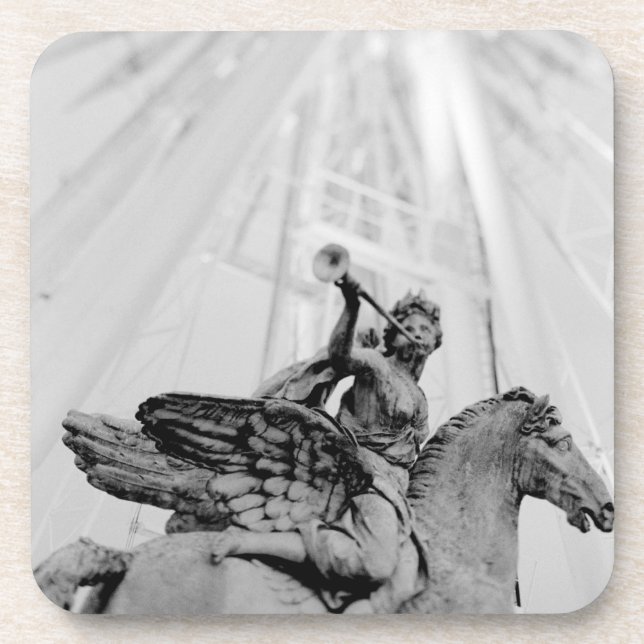 Dessous-de-verre Europe, France, Paris. Statue et grande roue, 2 (Devant)