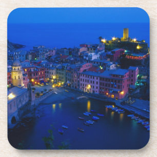 Dessous-de-verre Europe, Italie, Cinque Terre, Vernazza. Côte escar