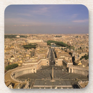 Dessous-de-verre Europe, Italie, Rome, Le Vatican. Vue depuis St.