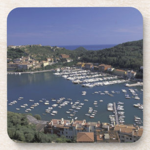 Dessous-de-verre Europe, Italie, Toscane, Porto Ercole, Vue de