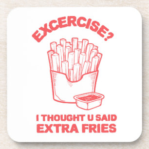 Dessous-de-verre Exercice Je pensais que tu avais dit des frites su