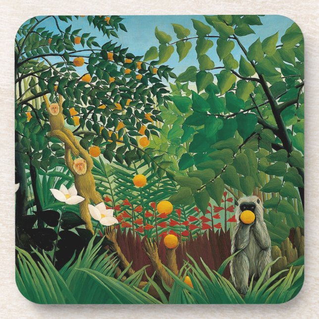 Dessous de verre exotiques de paysage de Henri (Devant)
