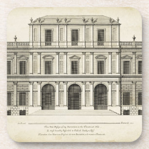 Dessous-de-verre Façade de style théâtral de Colen Campbell