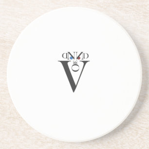 Dessous de verre face lettre