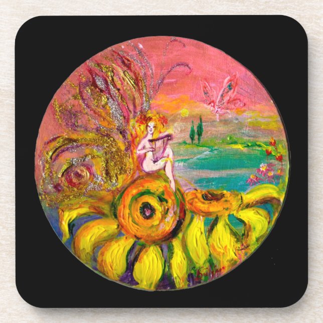 DESSOUS-DE-VERRE FAIRY OF THE SUNFLOWERS (Devant)