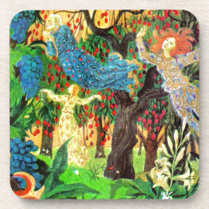 Dessous-de-verre fairy people in the forest
