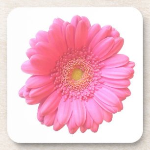 Dessous-de-verre Faisée de gerbera rose