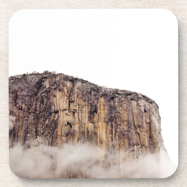 Dessous-de-verre Falaise pure se levant au-dessus des nuages (Devant)