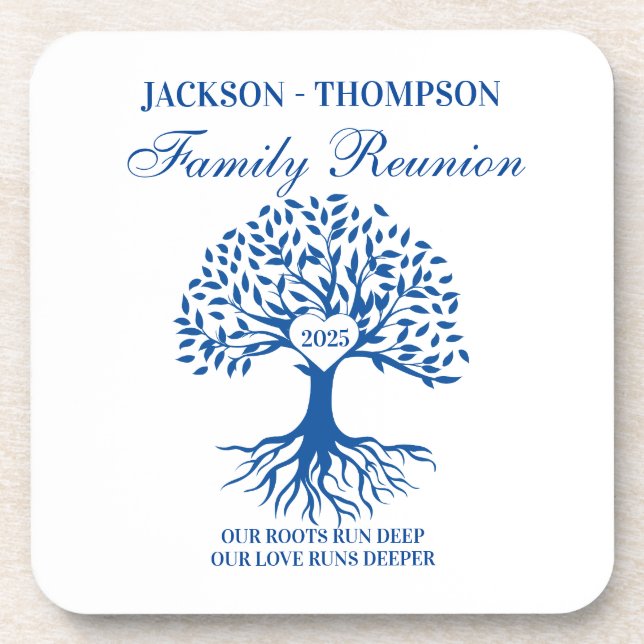 Dessous-de-verre Family reunion tree (Devant)