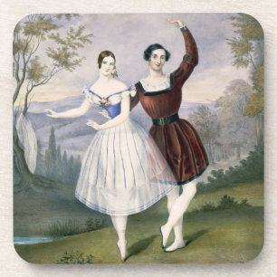 Dessous-de-verre Fanny Cerrito (1817-1909) et Sigr. Guerra, dans