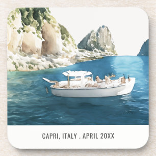 Dessous-de-verre Faraglioni Rocks Capri Italie Aquarelle Voyage