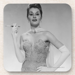 Dessous-de-verre Femme dans la robe