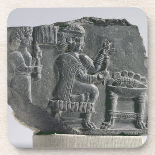 Dessous-de-verre Femme d'Elamite tournant, Néo--Elamite période,