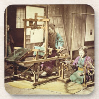 Femmes japonaises tissant, c.1890 (phot