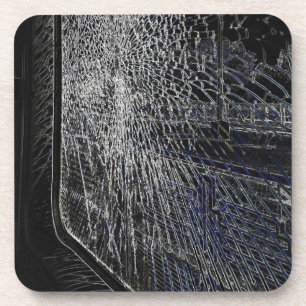 Dessous-de-verre fenêtre du train cassé