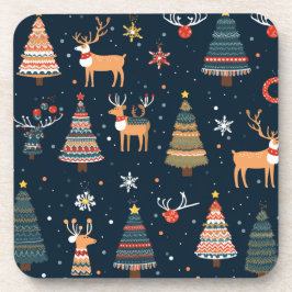Dessous-de-verre Festif thème Motif de Noël