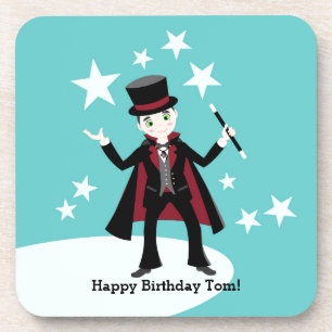 Dessous-de-verre Fête d'anniversaire de Magician Kid