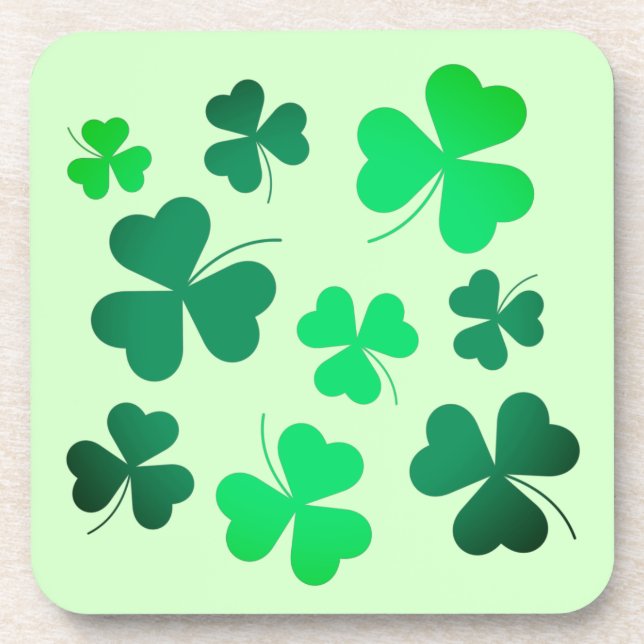 Dessous-de-verre Fête de la St Patrick du Printemps Vert Irlandais  (Devant)
