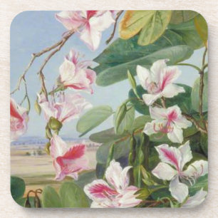 Dessous-de-verre Fête de printemps Floral Rose Destin Amour Paix