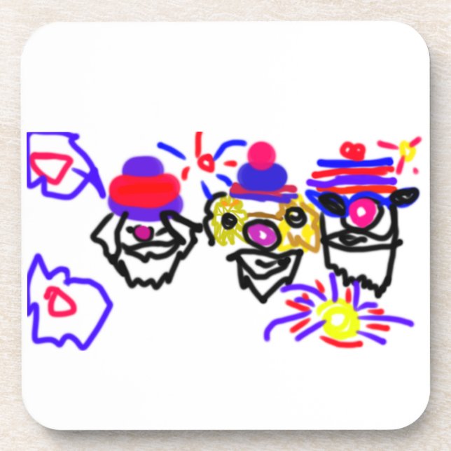 Dessous-de-verre fête du 4 juillet (Devant)