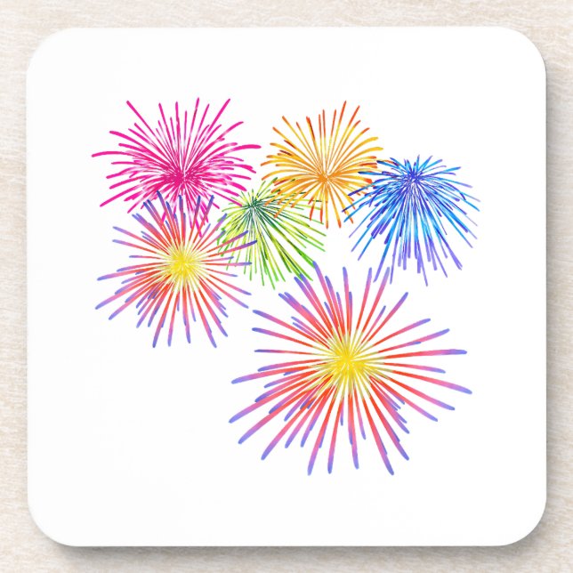 Dessous-de-verre Feu d'artifice Fête de la Grande Partie Rackers (Devant)