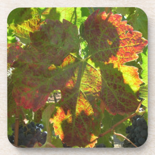 Dessous de verre - Feuille de raisin
