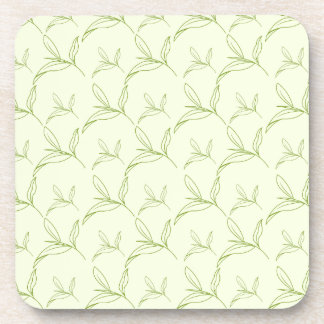 Dessous-de-verre Feuille de thé naturel vert Motif sans joint