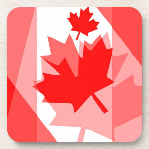 Dessous-de-verre Feuille d'érable canadienne partout dans Style CAN