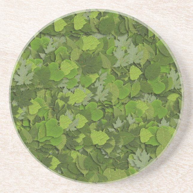 Dessous de verre Feuille d'été (Devant)