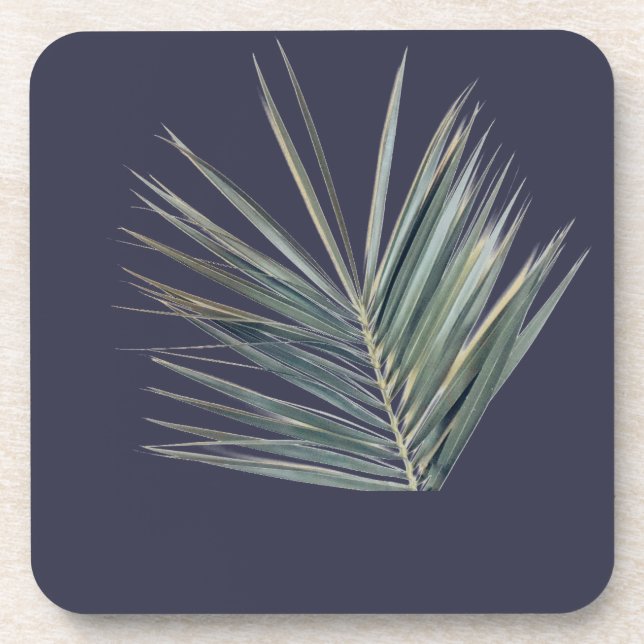 Dessous-de-verre Feuille vert pâle (Devant)