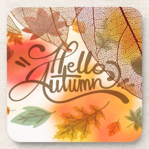 Dessous-de-verre Feuilles d'automne décoratives