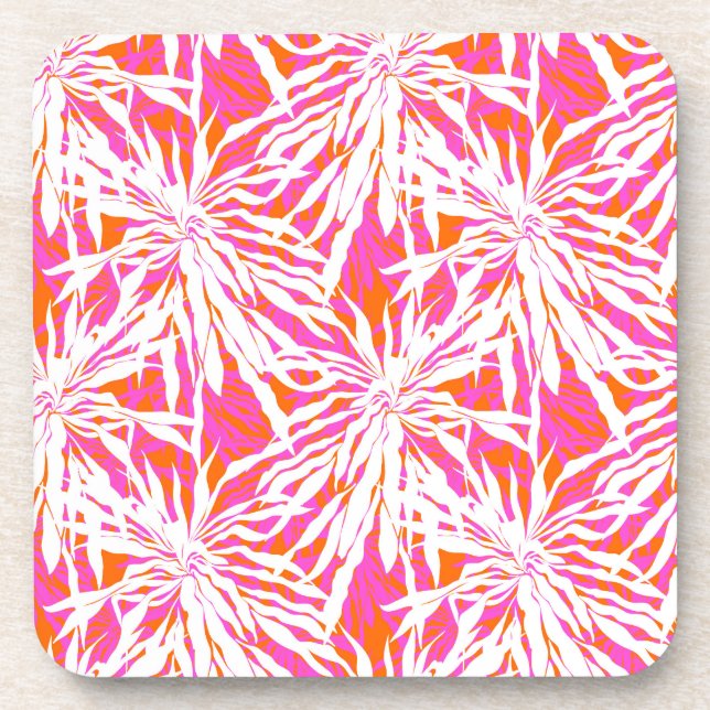 Dessous-de-verre Feuilles de palmiers tropicaux (Devant)