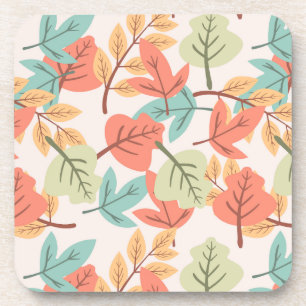 Dessous-de-verre Feuilles multicolores