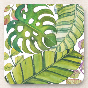 Dessous-de-verre Feuilles Tropicaux En Aquarelle
