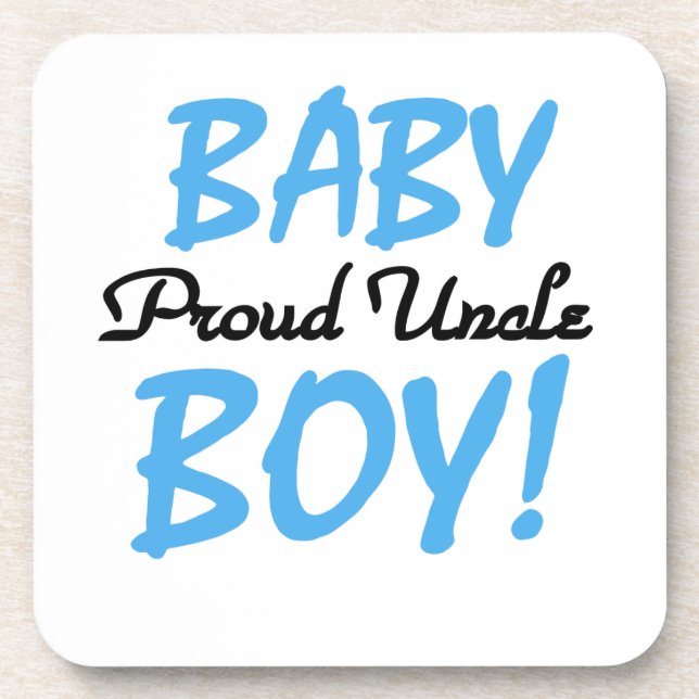 Dessous-de-verre Fier Oncle Baby Boy Cadeaux (Devant)