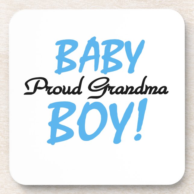 Dessous-de-verre Fière Grand-mère Baby-Boy Cadeaux (Devant)