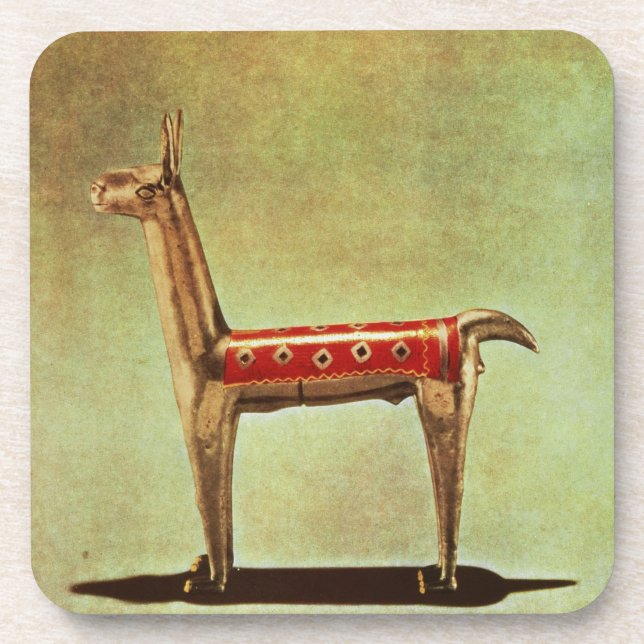 Dessous-de-verre Figurine argentée de lama, du Pérou, après 1438 (Devant)
