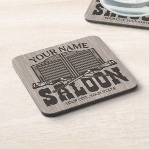 Dessous-de-verre Fils de fusil Occidental Personnalisés Vieux Salon