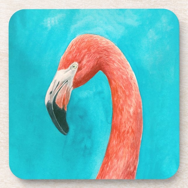 Dessous-de-verre Flamant rose (Devant)
