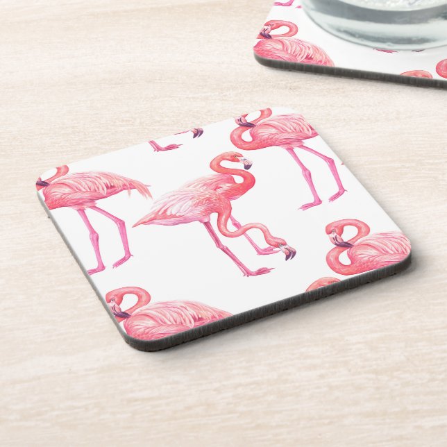 Dessous-de-verre Flamants roses Beverage Coaster (Côté gauche)