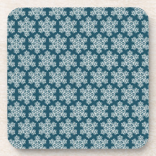 Dessous-de-verre Flèche de neige bleue et blanche