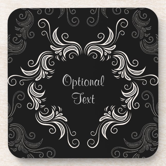 Dessous-de-verre Flèches noires et blanches (Devant)