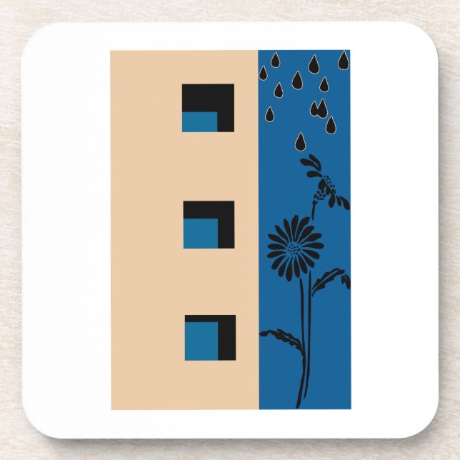 Dessous-de-verre Fleur de construction (Devant)